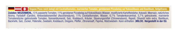 Dr. Oetker Ristorante Pizza Margherita Pomodori Vegan, 340 g – vegane Tiefkühlpizza belegt mit Tomaten und einer veganen – Bild 4