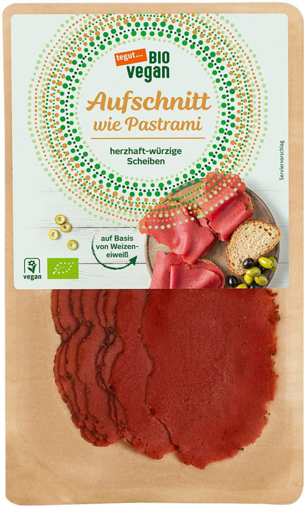 tegut… Bio vegan Pastrami, 90g (gekühlt)