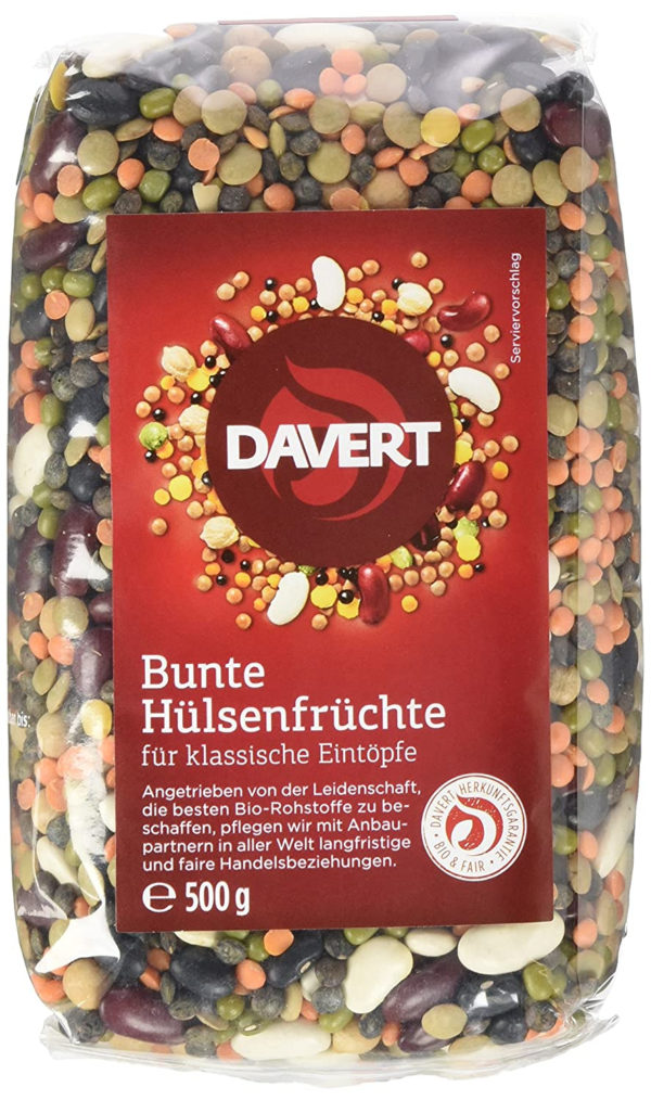 Davert Bunte Hülsenfrüchte (1 x 500 g) - Bio